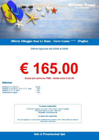 Villaggio Oasi Le Dune - Torre Canne Mare Italia