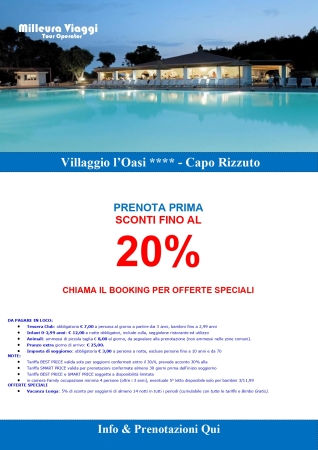 Villaggio l'Oasi - Promo fino al 20% Mare Italia