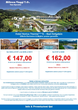 Hotel Norica Therme Montagna Austria Estate
