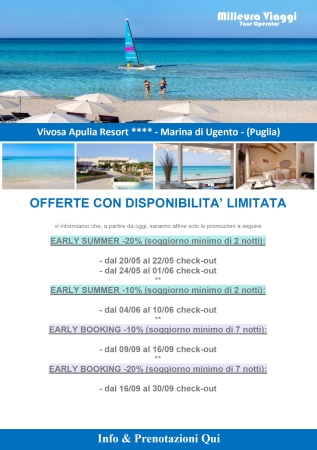 Offerte Vivosa Apulia Resort Mare Italia