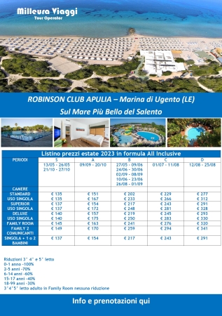 Robinson Apulia Mare Italia