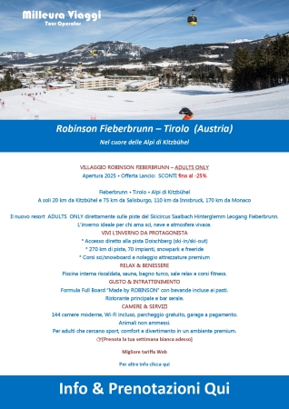 ROBINSON FIEBERBRUNN – Adults Only – Apertura 2025 